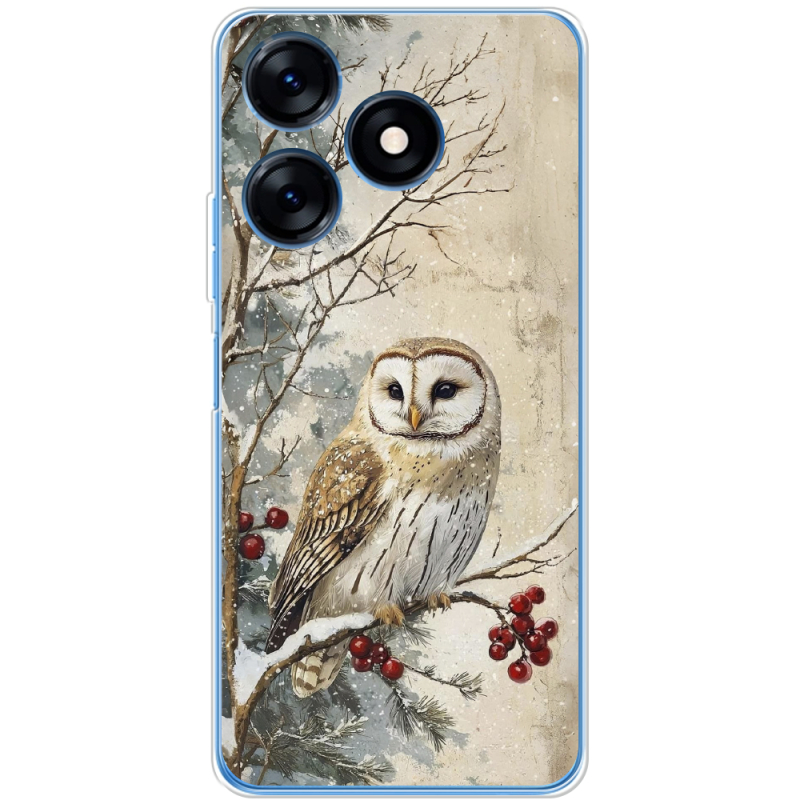Чехол BoxFace Tecno Spark 10C Christmas Owl