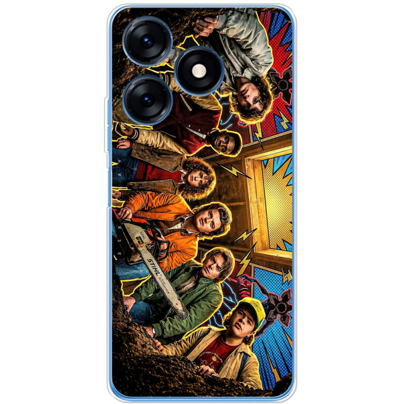 Чехол BoxFace Tecno Spark 10C Stranger things