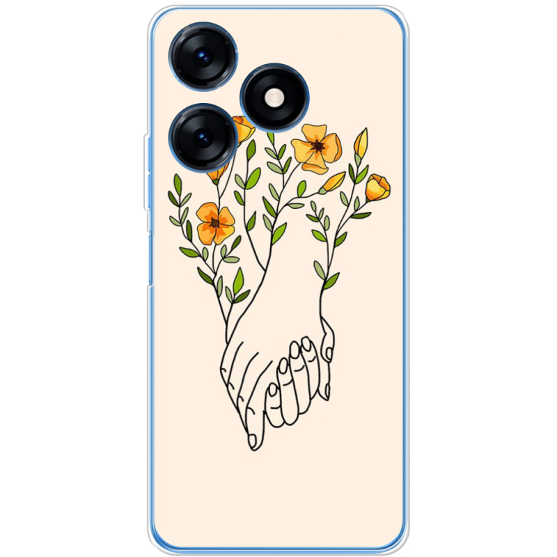 Чехол BoxFace Tecno Spark 10C Flower Hands