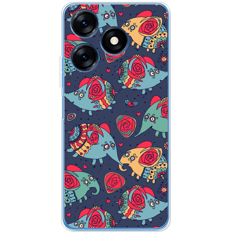 Чехол BoxFace Tecno Spark 10C Flying Elephants