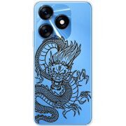 Прозрачный чехол BoxFace Tecno Spark 10C Chinese Dragon