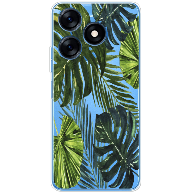 Прозрачный чехол BoxFace Tecno Spark 10C Palm Tree