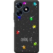 Черный чехол BoxFace Tecno Spark 10C Among Us Invisible