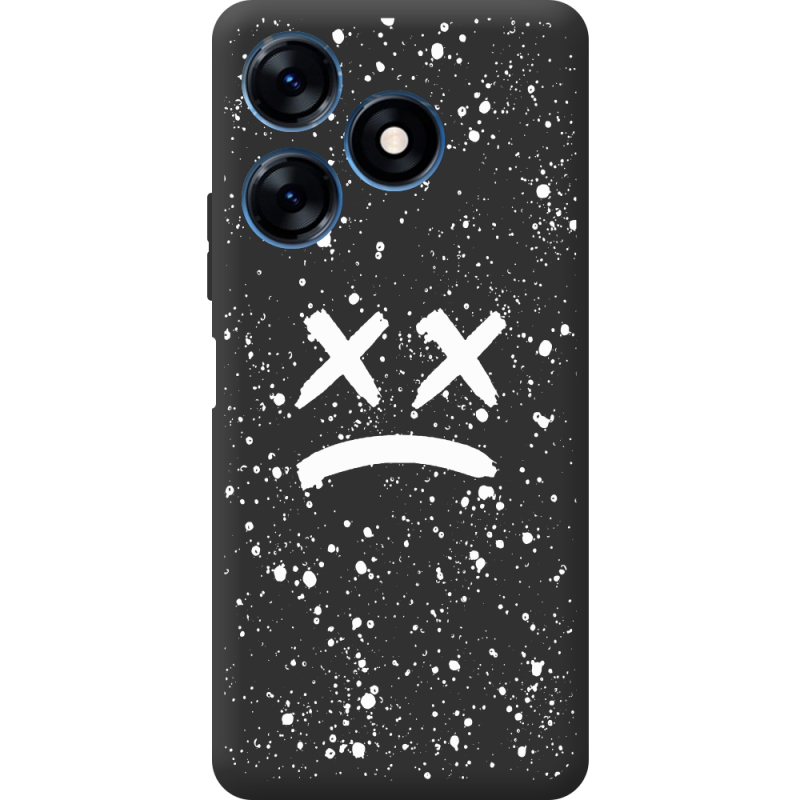 Черный чехол BoxFace Tecno Spark 10C Sad Way