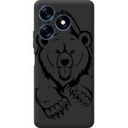 Черный чехол BoxFace Tecno Spark 10C Grizzly Bear
