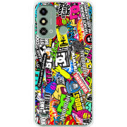 Чехол BoxFace ZTE Blade A53 Multicolored Inscriptions