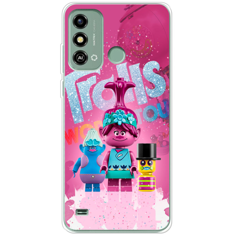 Чехол BoxFace ZTE Blade A53 Lego Trolls