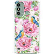 Чехол BoxFace ZTE Blade A53 Birds and Flowers