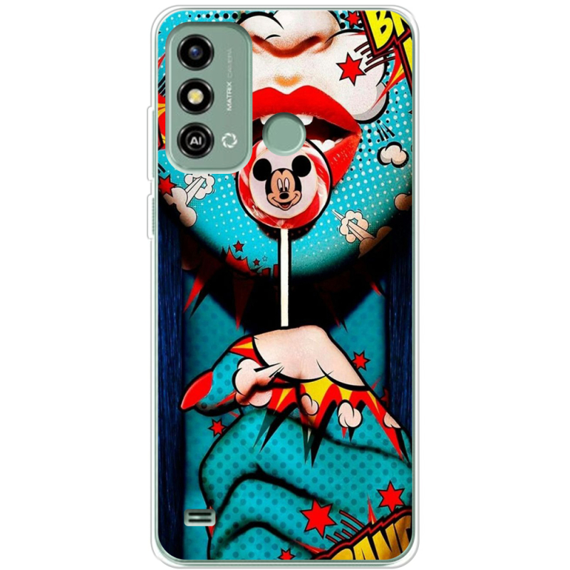 Чехол BoxFace ZTE Blade A53 Girl Pop Art