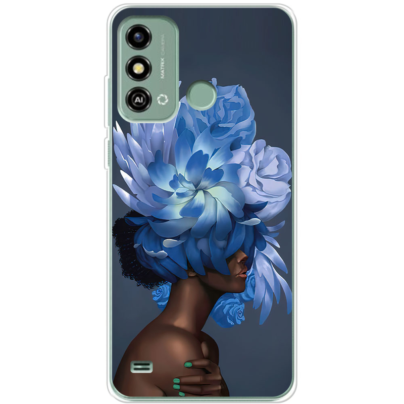 Чехол BoxFace ZTE Blade A53 Exquisite Blue Flowers