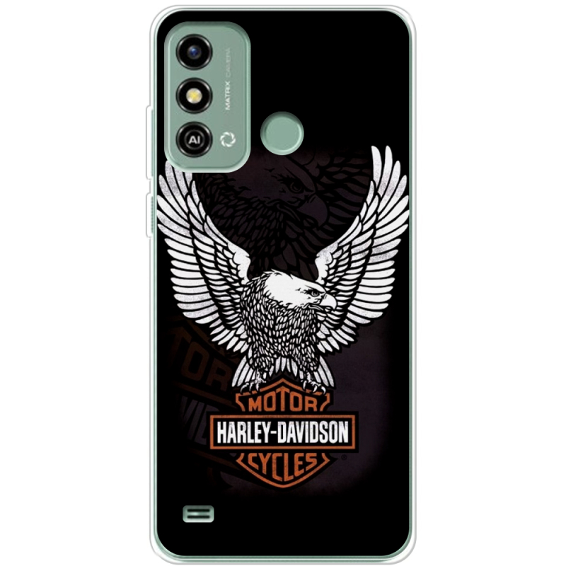 Чехол BoxFace ZTE Blade A53 Harley Davidson and eagle