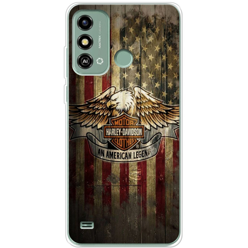 Чехол BoxFace ZTE Blade A53 Harley An American Legend