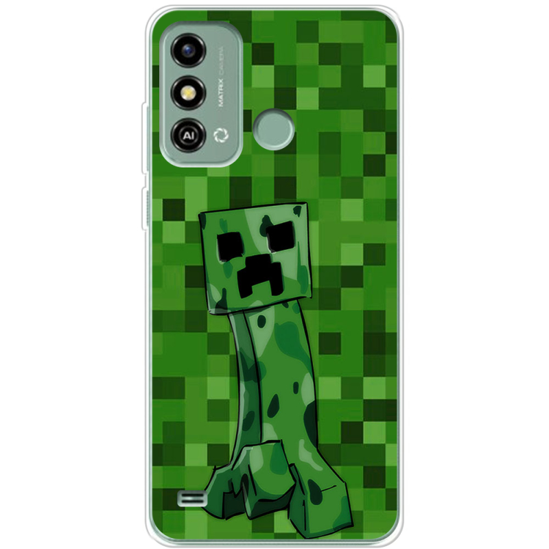 Чехол BoxFace ZTE Blade A53 Minecraft Creeper