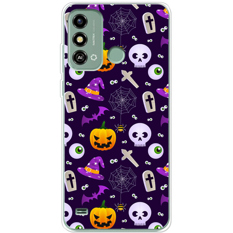 Чехол BoxFace ZTE Blade A53 Halloween Purple Mood