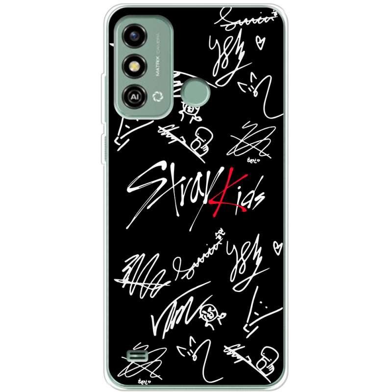 Чехол BoxFace ZTE Blade A53 Stray Kids автограф