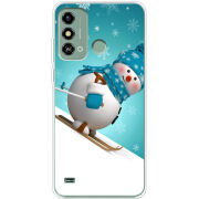 Чехол BoxFace ZTE Blade A53 Skier Snowman