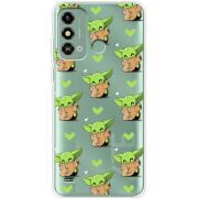 Прозрачный чехол BoxFace ZTE Blade A53 Pattern Baby Yoda