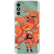 Прозрачный чехол BoxFace ZTE Blade A53 Naruto and Kurama