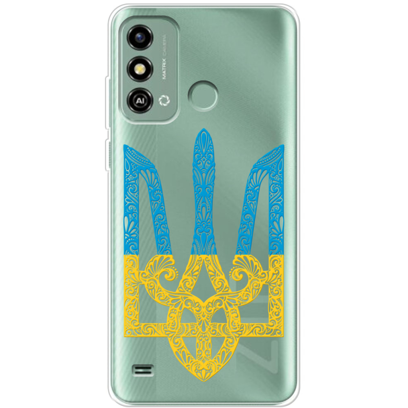 Прозрачный чехол BoxFace ZTE Blade A53 Gold Trident