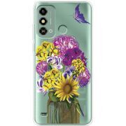 Прозрачный чехол BoxFace ZTE Blade A53 My Bouquet