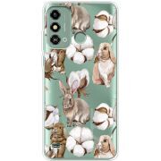 Прозрачный чехол BoxFace ZTE Blade A53 Cotton and Rabbits