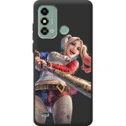 Черный чехол BoxFace ZTE Blade A53 Happy Harley Quinn