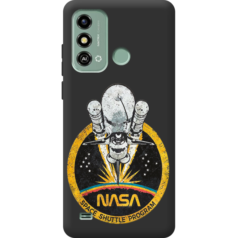 Черный чехол BoxFace ZTE Blade A53 NASA Spaceship