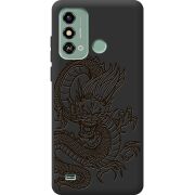 Черный чехол BoxFace ZTE Blade A53 Chinese Dragon