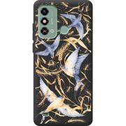 Черный чехол BoxFace ZTE Blade A53 Ластівки