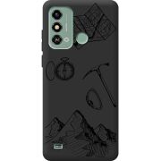 Черный чехол BoxFace ZTE Blade A53 Mountains