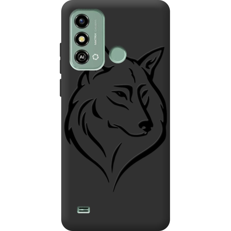 Черный чехол BoxFace ZTE Blade A53 Wolf