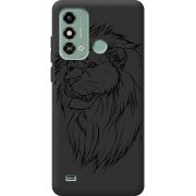 Черный чехол BoxFace ZTE Blade A53 Lion