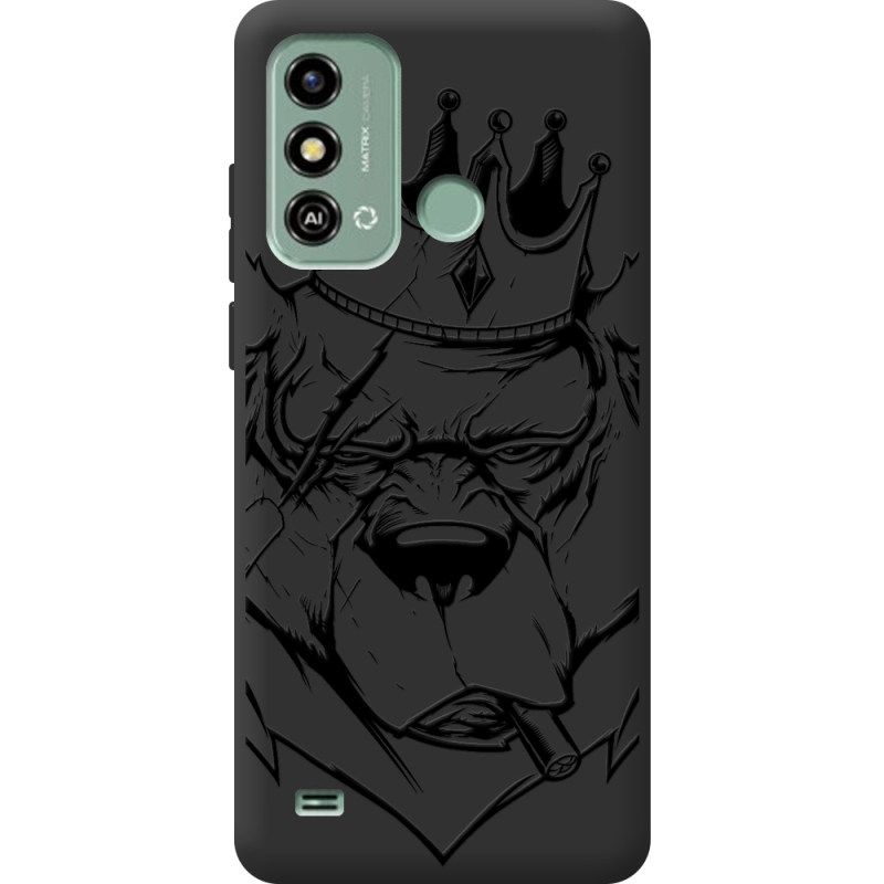 Черный чехол BoxFace ZTE Blade A53 Bear King