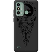 Черный чехол BoxFace ZTE Blade A53 Hugin and Munin