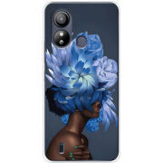 Чехол BoxFace ZTE Blade L220 Exquisite Blue Flowers