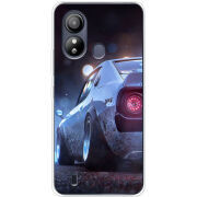 Чехол BoxFace ZTE Blade L220 Silver Car