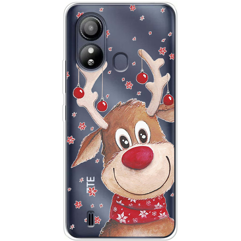 Прозрачный чехол BoxFace ZTE Blade L220 Winter Deer