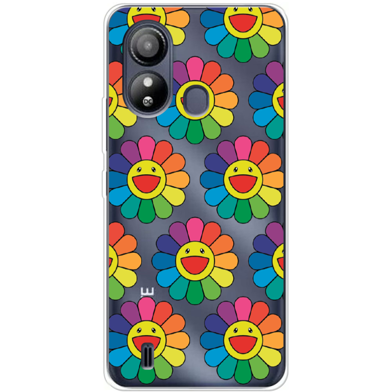 Прозрачный чехол BoxFace ZTE Blade L220 Hippie Flowers