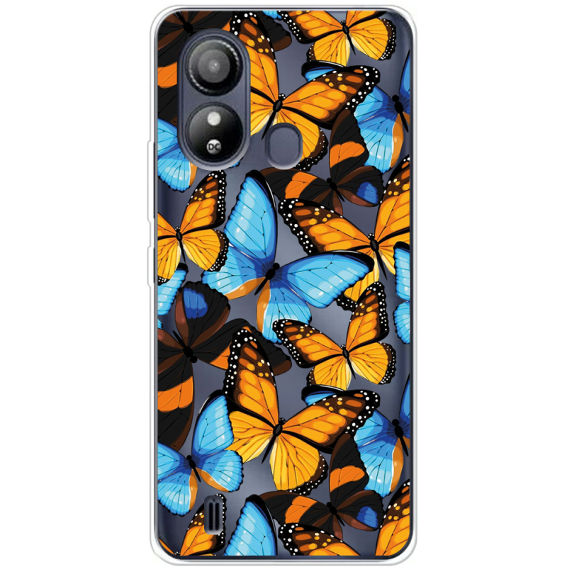 Прозрачный чехол BoxFace ZTE Blade L220 Butterfly Morpho