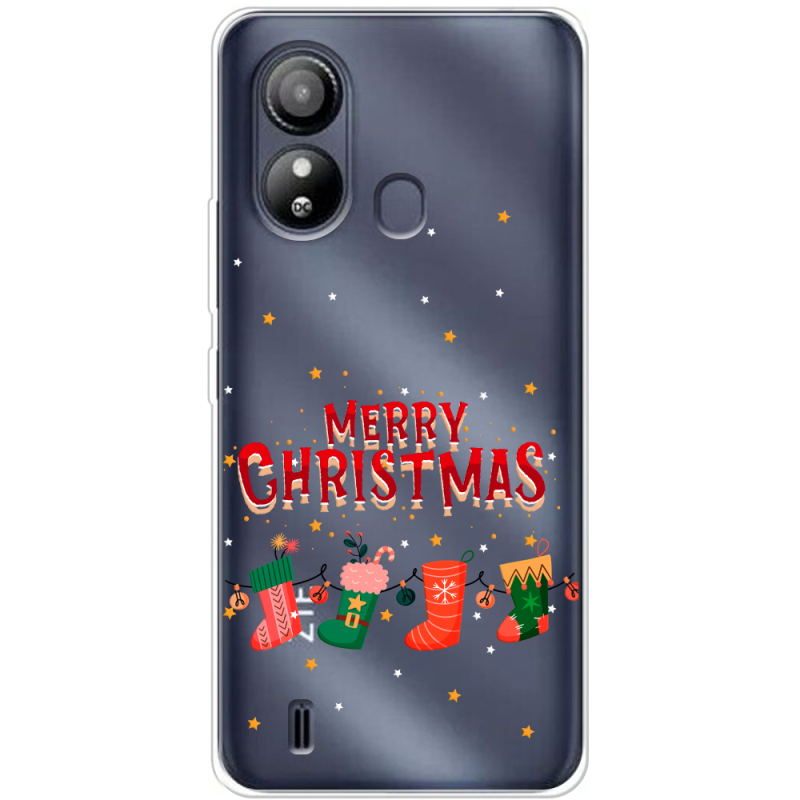 Прозрачный чехол BoxFace ZTE Blade L220 Merry Christmas