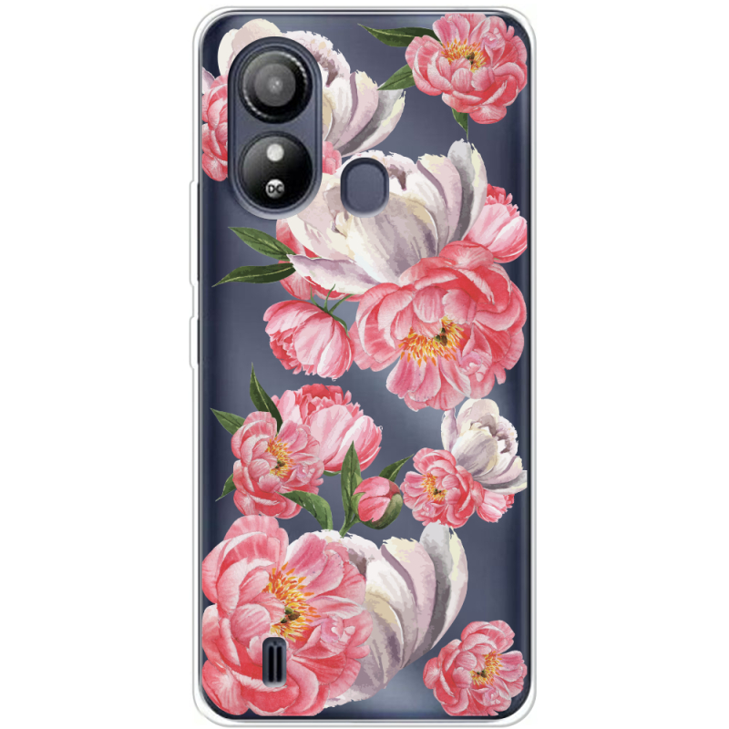 Прозрачный чехол BoxFace ZTE Blade L220 Peony Watercolor Style