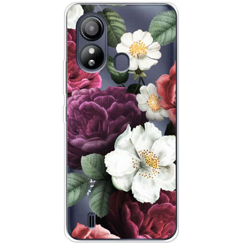 Прозрачный чехол BoxFace ZTE Blade L220 Floral Dark Dreams