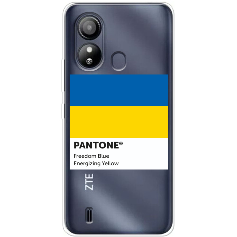 Прозрачный чехол BoxFace ZTE Blade L220 Pantone вільний синій