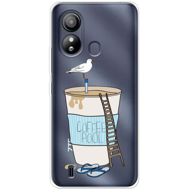 Прозрачный чехол BoxFace ZTE Blade L220 Segull in Cofee Pool