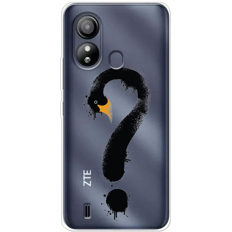 Прозрачный чехол BoxFace ZTE Blade L220 Swan question