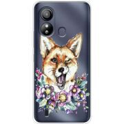 Прозрачный чехол BoxFace ZTE Blade L220 Winking Fox