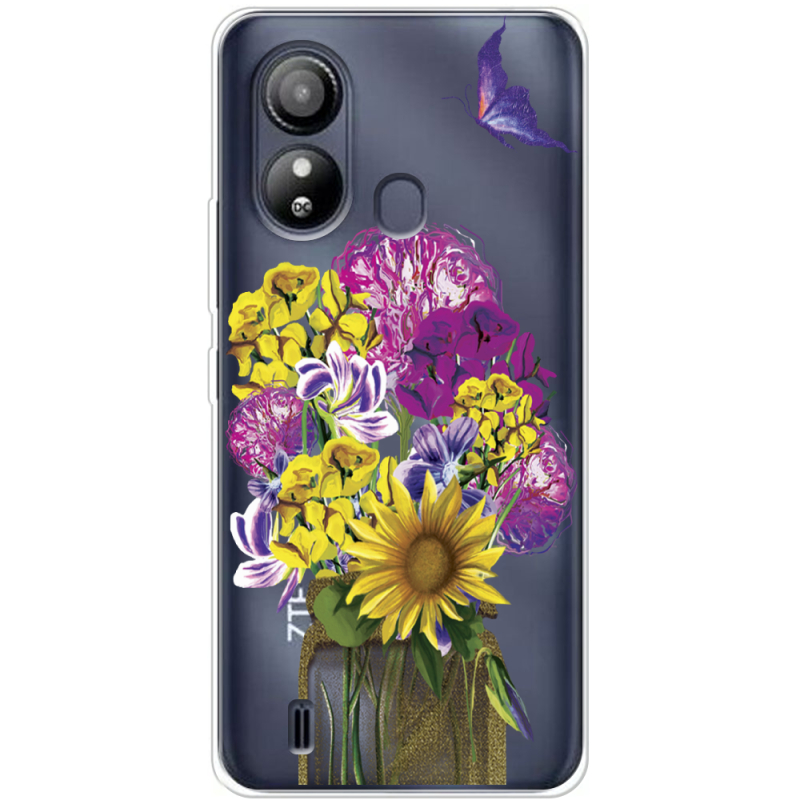 Прозрачный чехол BoxFace ZTE Blade L220 My Bouquet