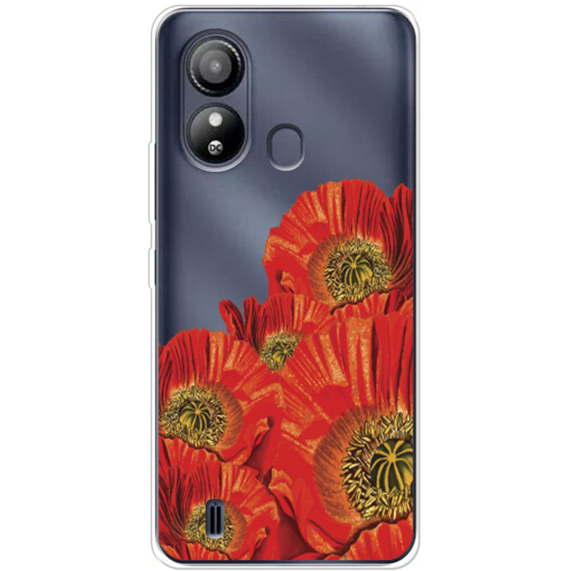 Прозрачный чехол BoxFace ZTE Blade L220 Red Poppies