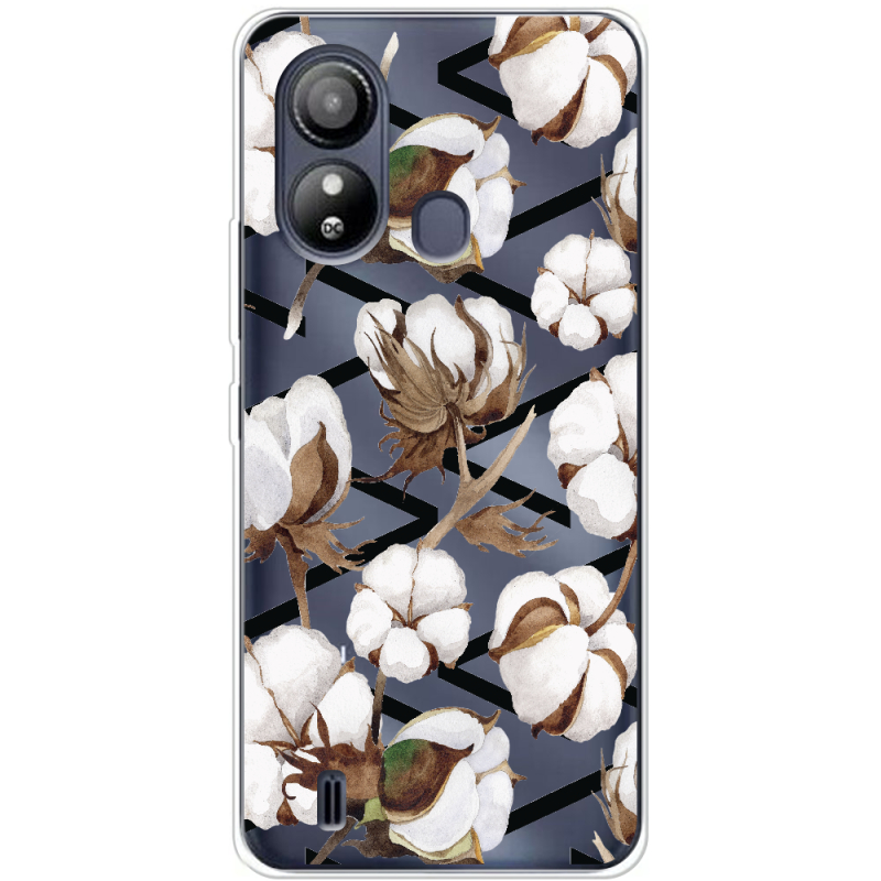 Прозрачный чехол BoxFace ZTE Blade L220 Cotton flowers