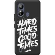 Черный чехол BoxFace ZTE Blade L220 Hard Times Good Times